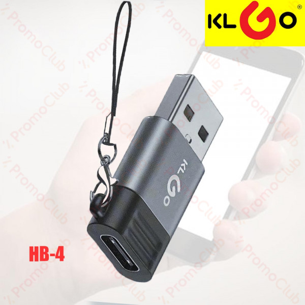 Преходник KLGO HB-4, Type-C към USB, PREMIUM PRODUCT